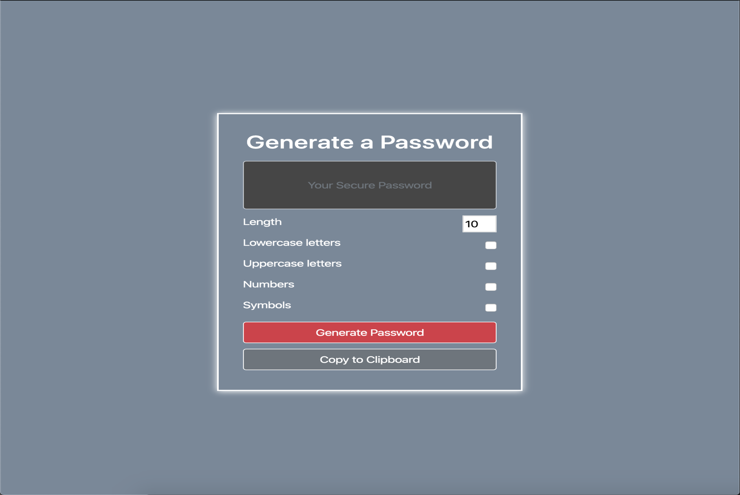 password generator